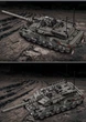 Конструктор Technic на 1009 деталей военный танк Leopard 2A7 танк M1 T90M - изображение 4