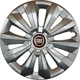 Автомобильные колпаки на колеса FIAT RED R15 №346 SJS серебристые комплект 4шт TR0056912 - изображение 1