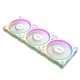 Комплект вентиляторів для корпусу Asus Prime MR120 ARGB Reverse 3 шт. 120 мм White (90DA00L3-B09020) - зображення 1
