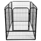Kojec dla zwierząt SPRINGOS 184x94x100 cm czarny (5907719433677) - obraz 11