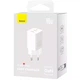 Зарядний пристрій Baseus GaN5 Pro Fast Charger C+C 40W White (CCGP180102) - изображение 5