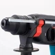 Перфоратор аккумуляторный SDS+ с 2 аккумуляторами Li-Ion 20V 6Ah в кейсе, бочковый электроперфоратор с 3 режимами работы (сверление, удар, долбление) для бетона, кирпича, металла и дерева, Синий HD-20 - изображение 14