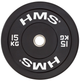 Диск олімпійський HMS Bumper BBR15 15 кг Black (5907695520361) - зображення 1
