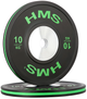 Talerz olimpijski HMS Bumper BTBR10 10 kg Black/Green (5908261680007) - obraz 3