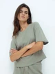 Піжамна футболка жіноча H&M 271258856_top M Фісташкова (2727000073909) - зображення 1