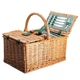 Корзина для пикника Lugi PicnicSet 48×33×43 см с посудой на 4 персоны Натуральная - изображение 6