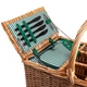 Корзина для пикника Lugi PicnicSet 48×33×43 см с посудой на 4 персоны Натуральная - изображение 14