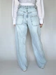 Женские джинсы WIDE LEG широкого кроя выбеленные голубые 36 Its Basic - изображение 2