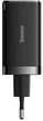 Сетевое зарядное устройство 65W Baseus GaN5 Pro CCGP120201 три порта 2Type-C + USB-зарядка для ноутбука с функцией быстрой зарядки QC4.0/PD3.0 + кабель Type-C to Type-C 1м Black - изображение 6