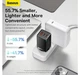 Сетевое зарядное устройство 65W Baseus GaN5 Pro CCGP120201 три порта 2Type-C + USB-зарядка для ноутбука с функцией быстрой зарядки QC4.0/PD3.0 + кабель Type-C to Type-C 1м Black - изображение 12