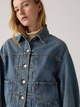 Джинсова куртка жіноча Levi`s 003NQ-0003 S Синя (5401187287034) - зображення 4