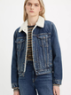 Джинсова куртка з хутром жіноча Levi`s 36136-0063 L Синя (5401128258574) - зображення 3