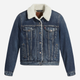 Kurtka jeansowa damska z futerkiem Levi`s 36136-0063 XL Niebieska - obraz 4