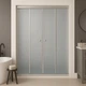 Стеклянная дверь в душевую KO&PO 7052 F (120) 180х120 см раздвижная перегородка для душа стекло матовое (C10656) - изображение 2