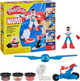 Zestaw kreatywny z masą plastyczną Hasbro Play-Doh Marvel Capitan America z motocyklem (G0555) (5010996280008) - obraz 2