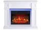 Каминокомплект ArtiFlame Linz AF23BS белый с LED подсветкой эффект живого пламени со звуком и обогревом - изображение 1