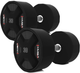 Zestaw hantli HMS HPC CPU poliuretanowych 2 x 27.5 - 37.5 kg (325 kg) Czarny (5908261682759) - obraz 3