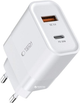 Ładowarka sieciowa Tech-Protect C30W 30W USB-A/USB-C White (21353-0) - obraz 1