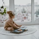 Новорічні стікери на стіни та вікна | будинки в снігу | оленята, зайчики та пташки | Новорічні подарунки LIPKO Зимові будиночки розмір M - зображення 2
