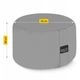 Подушка для йоги и медитации 4FIZJO Zafu круглая 32 x 20 см Grey (P-5907739315533) - изображение 4