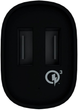 Автомобільний зарядний пристрій Evelatus QCC02 USB-A Black (QCC02BK) - зображення 2