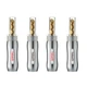 Акустический коннектор разъем Банан Inakustik BFA Banana up to 16mm Excellence Set 4шт - изображение 1