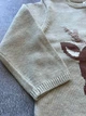 Свитер детский новогодний H&M 80 см для девочек с оленем - изображение 4