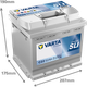 Автомобильный аккумулятор Varta Blue Dynamic 52А Ев (-/+) C22 (470EN) (552400047) - изображение 2