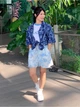 Джинсовые шорты женские Uniqlo 292362469 L Голубые (1159841545) - изображение 9