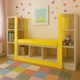 Детский шкаф с открытыми полками и диванчиком Gap DS-150 1500x340x820 мм желтый - изображение 1