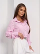 Жіноча класична сорочка із софту ISSA PLUS XXL Рожевий (issa1547452) - зображення 2