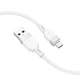 Кабель HOCO X109 Energy silicone charging data cable USB to Micto-USB 1m 2.4A White (6942007636230) - зображення 3