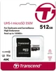 Карта памʼяті Transcend High Endurance 350V microSDXC 512GB UHS-I U3 V30 + SD адаптер (TS512GUSD350V) - зображення 3