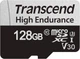 Карта памяти Transcend High Endurance 350V microSDXC 128GB UHS-I U3 V30 + SD адаптер (TS128GUSD350V) - изображение 2