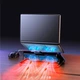 Підставка для ноутбука та MacBook Hoco DH19 Cool RGB notebook cooling stand Balck - изображение 9