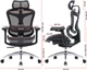 Fotel biurowy SIHOO DORO C300L Mesh Black (DORO-C300L-A3-101) - obraz 6