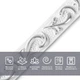 Молдинг 4950х20х7 мм Белый с серебром SW-00002679 - изображение 4