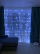 Новогодняя LED гирлянда-штора "Ледяная сказка" холодный белый свет 300 LED 3х3м с пультом ДУ - изображение 12