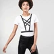 Портупея с перекрестным плетением на груди MAZE Bijoux Indiscrets черная, O/S - изображение 3