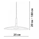 Подвесной светильник Friendlylight Visor S Оrange FL3039 - зображення 3