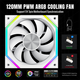 Кулер для корпуса Gamemax FN12A-N2-W (6931858738293) - изображение 7