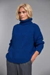 Джемпер з високим коміром з м'якої пряжі Розмір L-XL (48-52) Синій - изображение 7