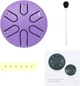 Мини глюкофон ручной язычковый барабан на 6 нот Tongue Drum Purple - изображение 5