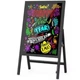 Дошка для малювання FLUORECENT BOARD WITH STAND 50*70 на стійці з фломастером та серветкою - зображення 1
