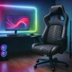 Геймерське крісло Cyberlux Hermes Fabric Black Gold (арт. GM-403 B) - зображення 2