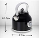 Електрочайник з термометром Adler AD 1346 1.7L STRIX Чорний - изображение 11