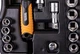 Набор инструментов MASTERTOOL PROFI ½" 21 шт 10-32 мм CrV50BV30 противоударный кейс 78-4021-PF - изображение 5