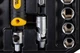 Набір торцевих насадок MASTERTOOL CrV 1/2" 10-32 мм тріскачка 72Т 21 шт кейс 78-4021 - зображення 5