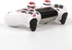 Качественный защитный силиконовый чехол Tiger (White/Red) для геймпада Sony DualShock (PS4) + накладки на стики - изображение 5