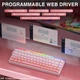 Проводная магнитная клавіатура AULA HERO 68 Pink RGB Подсветка - изображение 6